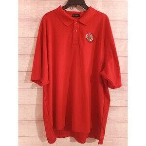 Divots Georgia-Florida Golf Polo Shirt Size 2XL Classic at Jekyll Island Red